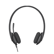 LOGITECH USB HEADSET H340 BLACK (981-000477)
